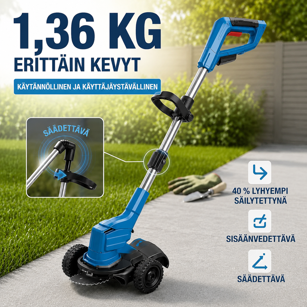 TrimMax 2.0+BATTERI（21V 26000mAh ；Värde 990 kr）